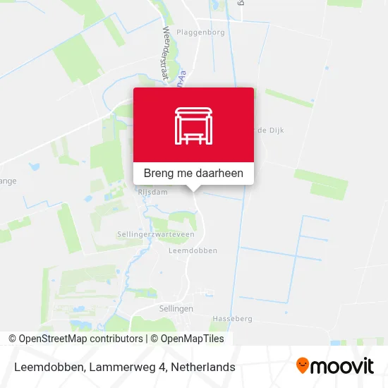 Leemdobben, Lammerweg 4 kaart