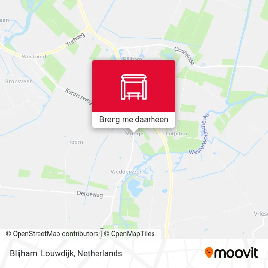 Blijham, Louwdijk kaart
