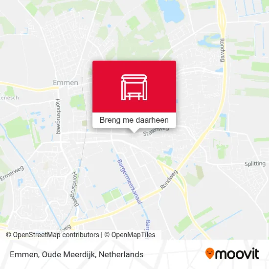 Emmen, Oude Meerdijk kaart
