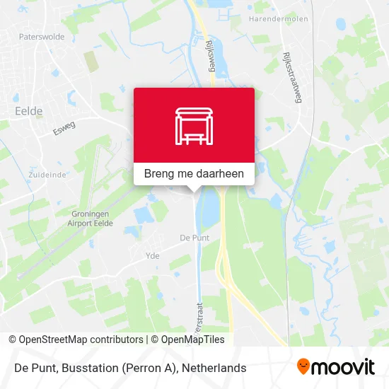De Punt, Busstation (Perron A) kaart