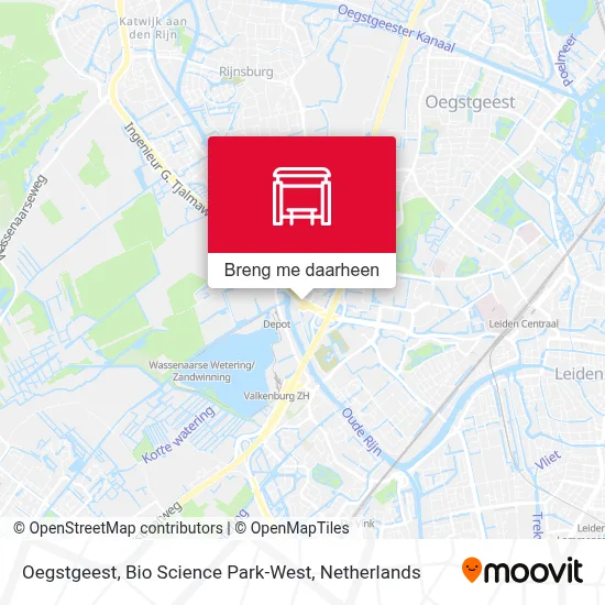 Oegstgeest, Bio Science Park-West kaart