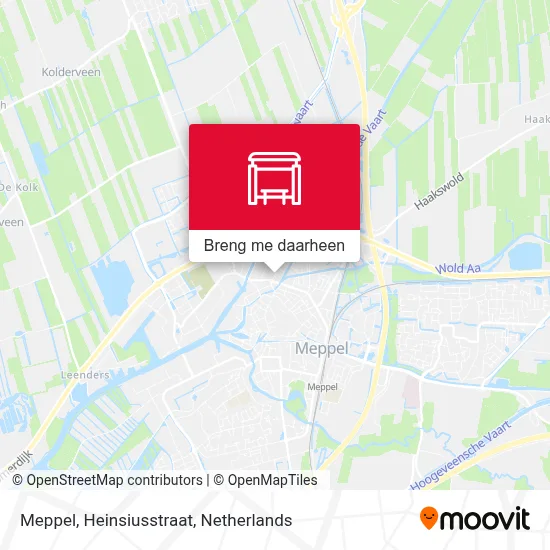 Meppel, Heinsiusstraat kaart