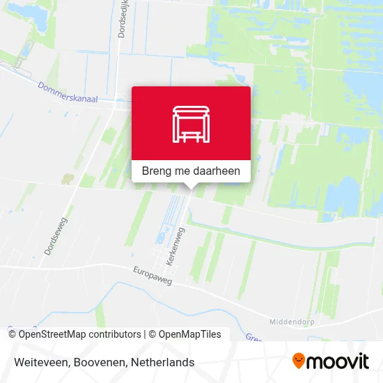 Weiteveen, Boovenen kaart