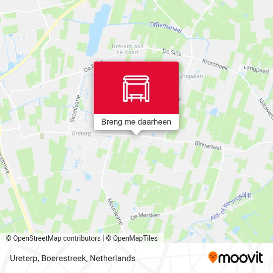 Ureterp, Boerestreek kaart