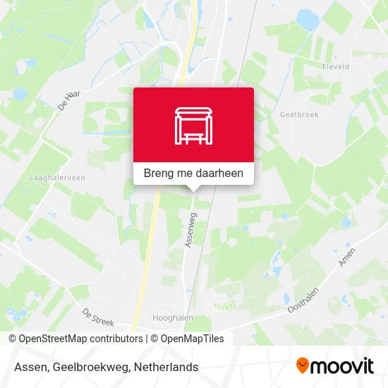 Assen, Geelbroekweg kaart