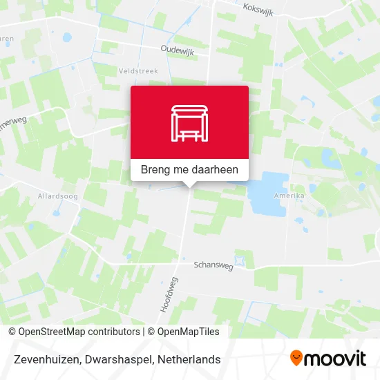 Zevenhuizen, Dwarshaspel kaart