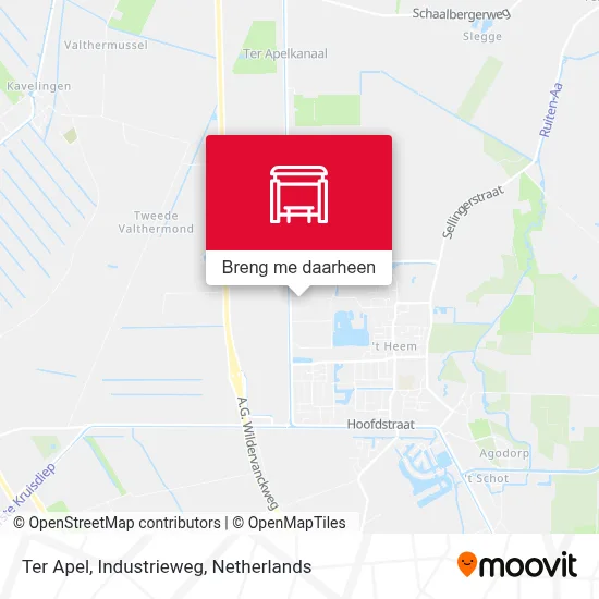 Ter Apel, Industrieweg kaart