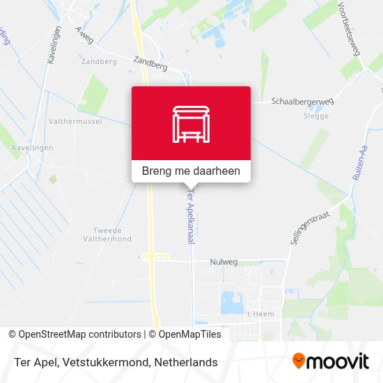 Ter Apel, Vetstukkermond kaart