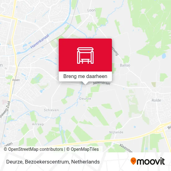 Deurze, Bezoekerscentrum kaart