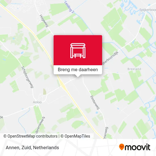 Annen, Zuid kaart