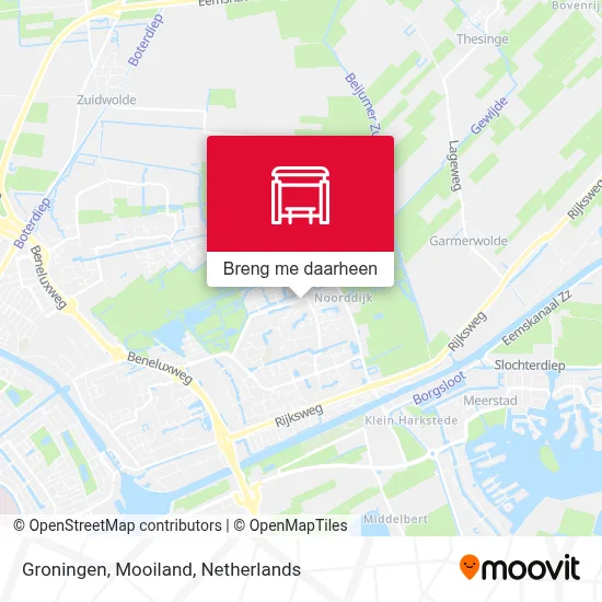Groningen, Mooiland kaart
