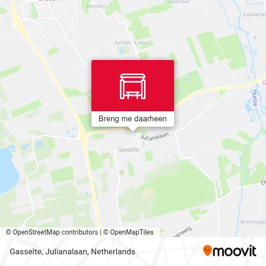 Gasselte, Julianalaan kaart