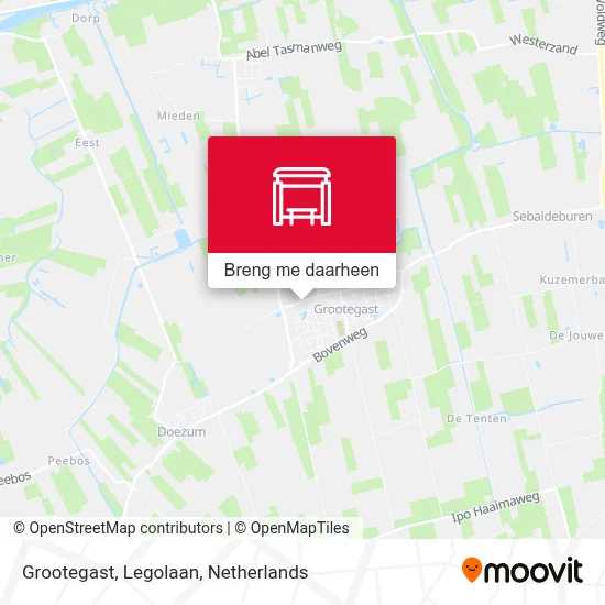 Grootegast, Legolaan kaart
