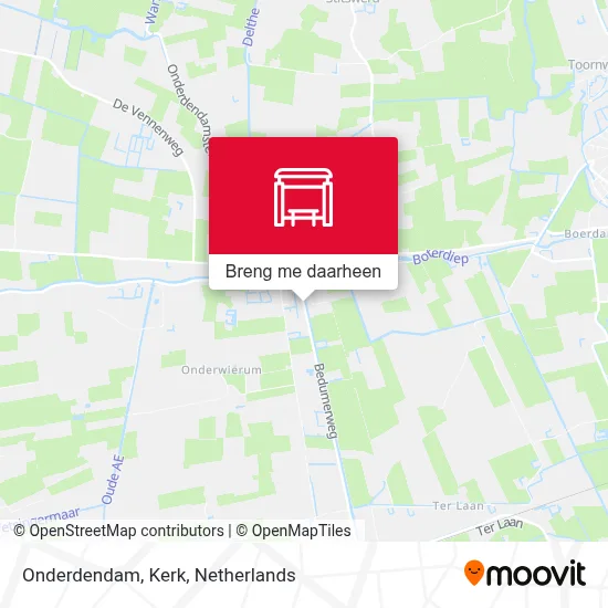 Onderdendam, Kerk kaart