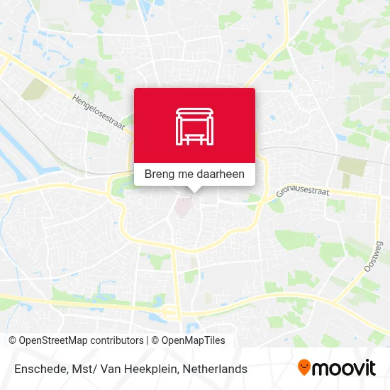 Enschede, Mst/ Van Heekplein kaart