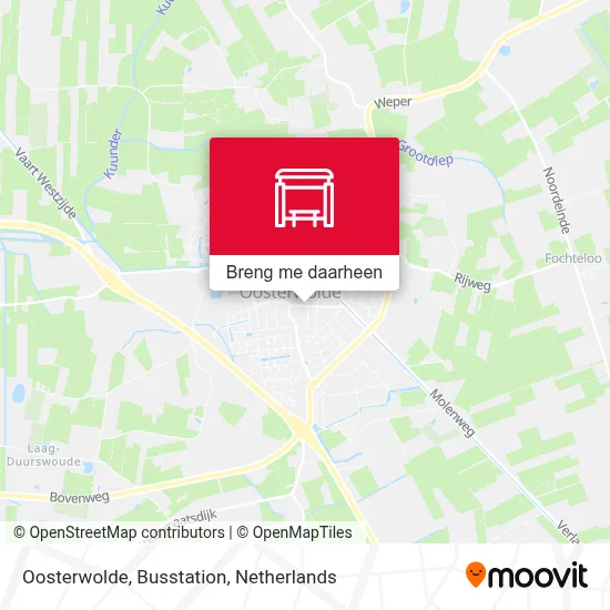 Oosterwolde, Busstation kaart