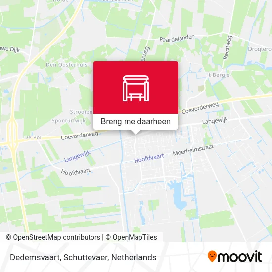 Dedemsvaart, Schuttevaer kaart