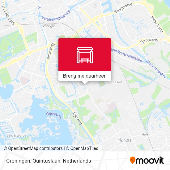 Groningen, Quintuslaan kaart