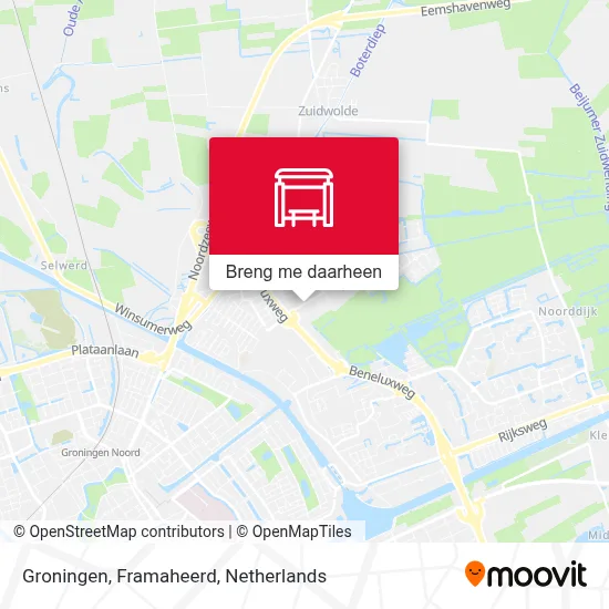 Groningen, Framaheerd kaart