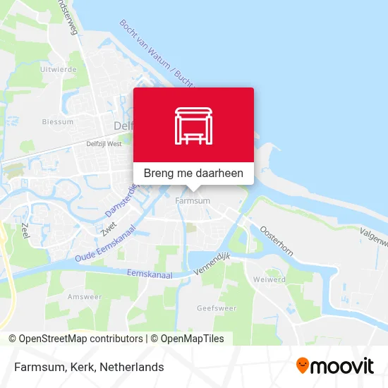 Farmsum, Kerk kaart
