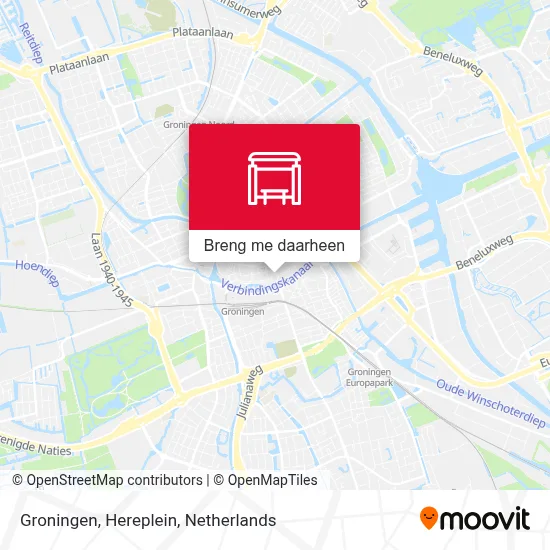 Groningen, Hereplein kaart