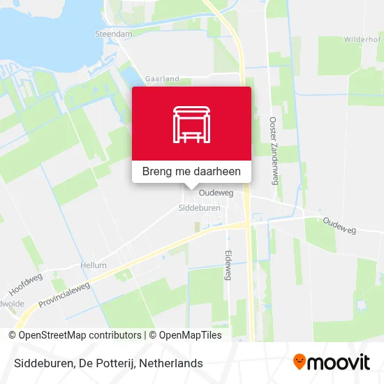 Siddeburen, De Potterij kaart