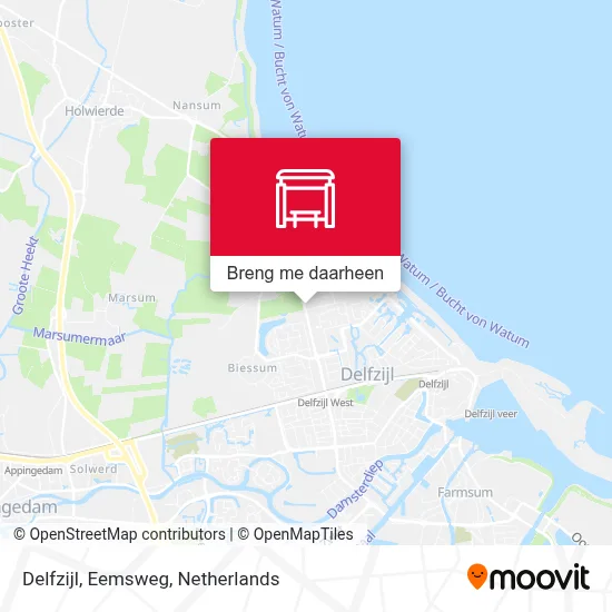 Delfzijl, Eemsweg kaart