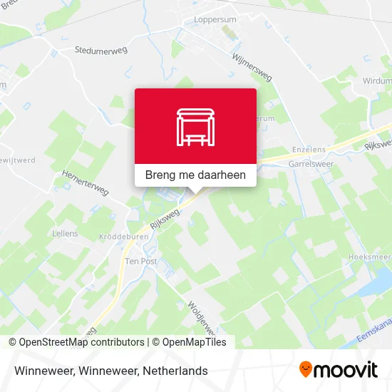 Winneweer, Winneweer kaart