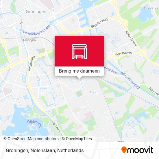 Groningen, Nolenslaan kaart