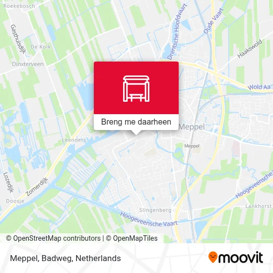 Meppel, Badweg kaart
