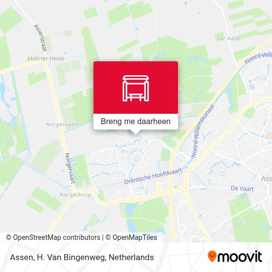 Assen, H. Van Bingenweg kaart