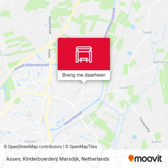 Assen, Kinderboerderij Marsdijk kaart