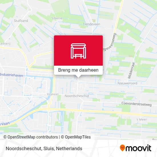 Noordscheschut, Sluis kaart