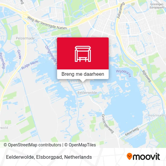Eelderwolde, Elsborgpad kaart