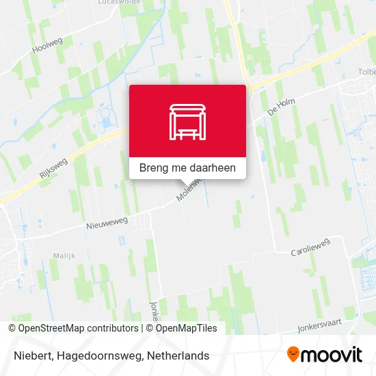 Niebert, Hagedoornsweg kaart