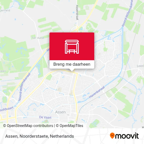Assen, Noorderstaete kaart
