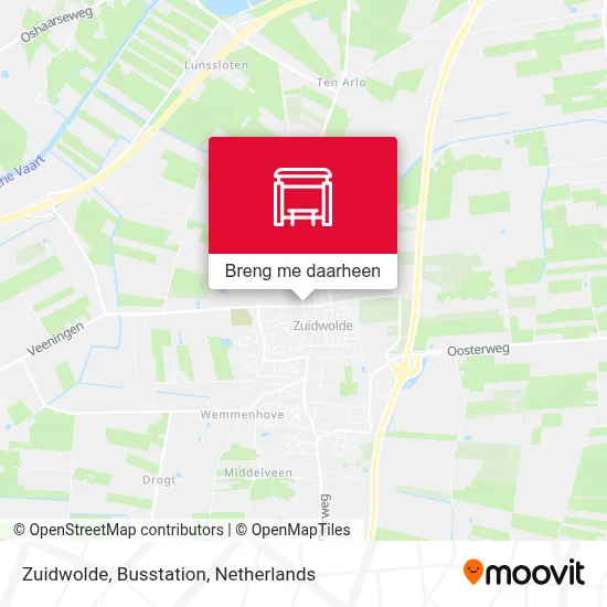 Zuidwolde, Busstation kaart