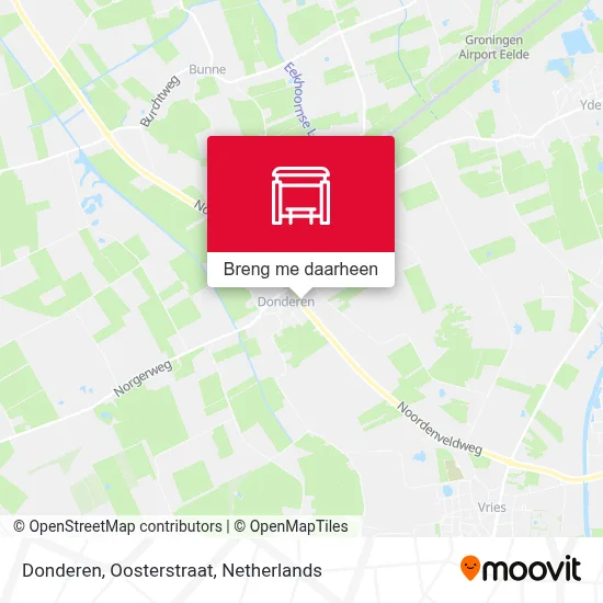 Donderen, Oosterstraat kaart