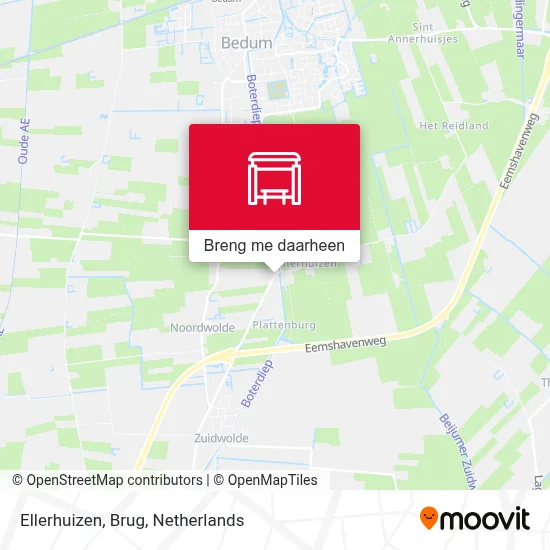 Ellerhuizen, Brug kaart