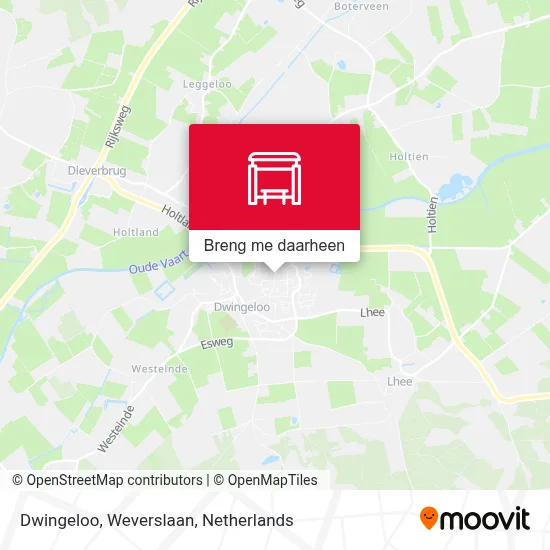 Dwingeloo, Weverslaan kaart