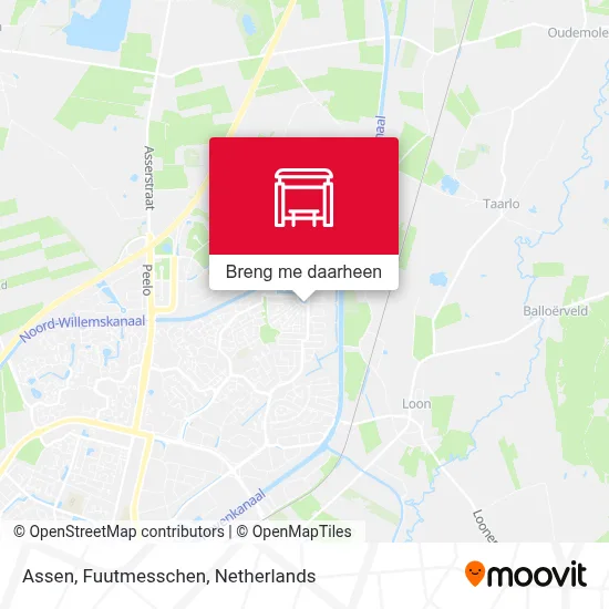 Assen, Fuutmesschen kaart
