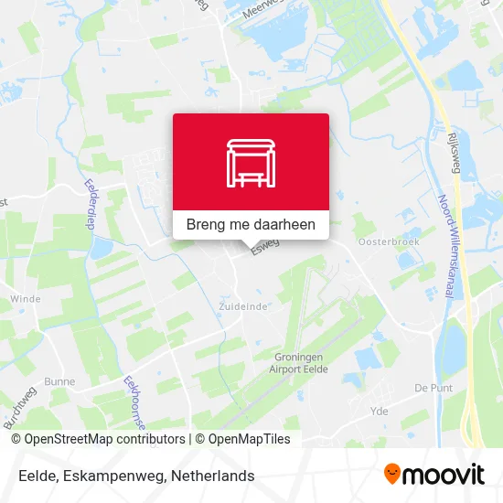 Eelde, Eskampenweg kaart
