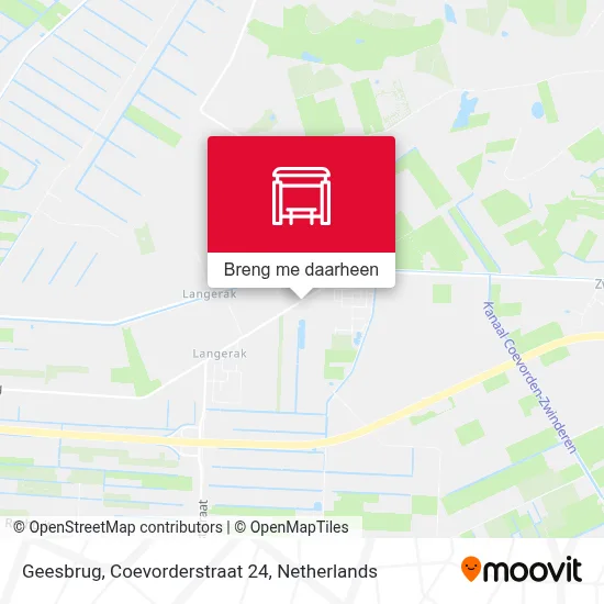 Geesbrug, Coevorderstraat 24 kaart