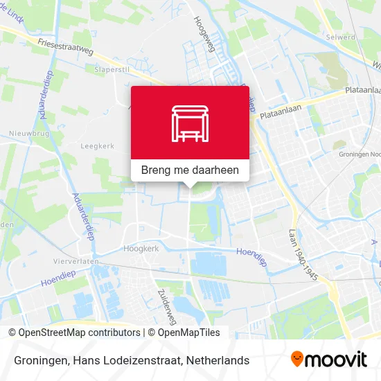 Groningen, Hans Lodeizenstraat kaart