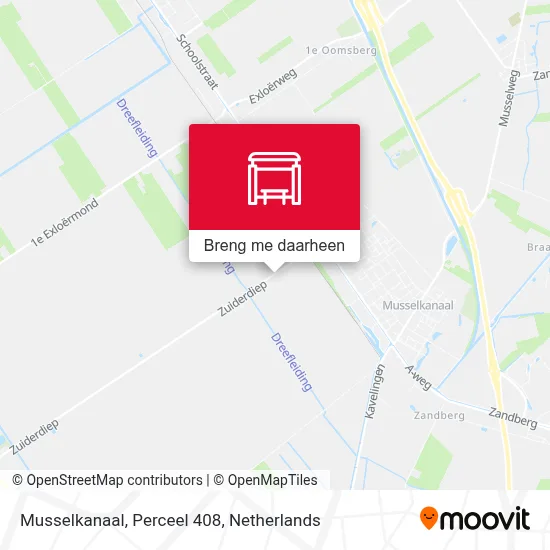 Musselkanaal, Perceel 408 kaart