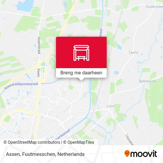 Assen, Fuutmesschen kaart