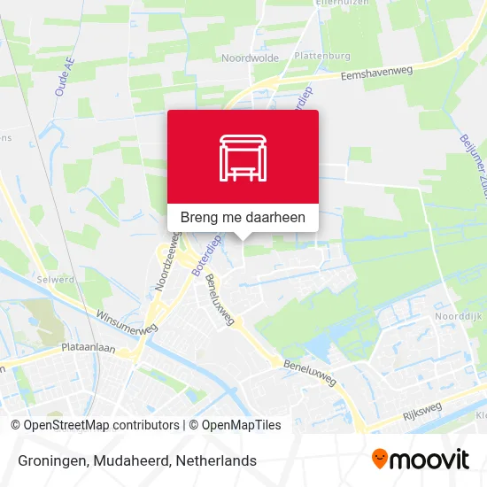 Groningen, Mudaheerd kaart