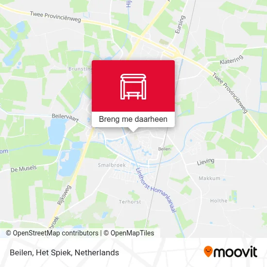 Beilen, Het Spiek kaart