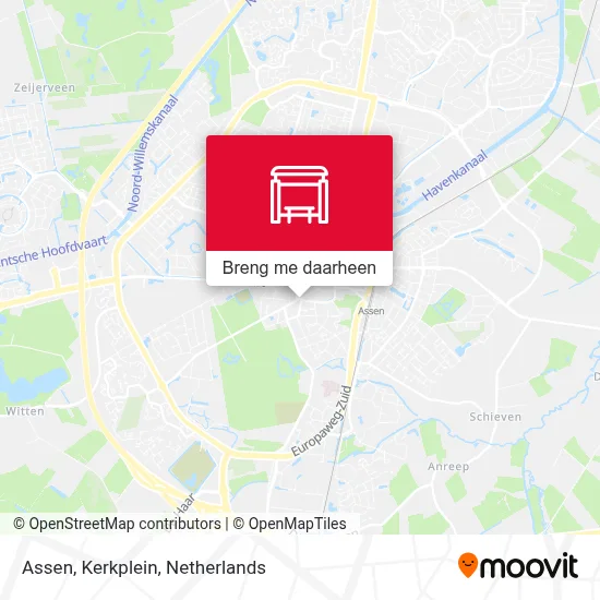 Assen, Kerkplein kaart