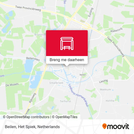 Beilen, Het Spiek kaart